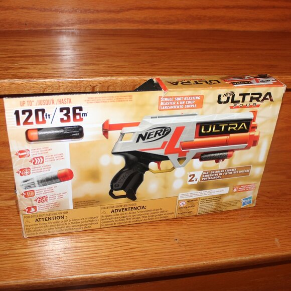 3/$55❤️Nerf Ultra Four Blaster 4 Darts Toy Gun Fire Blast Game Pistol Gift Set - Picture 6 of 8
